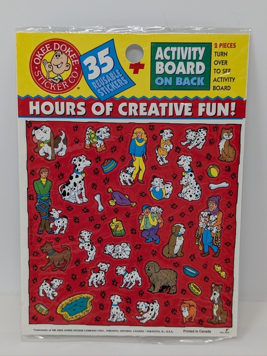 Okee Dokie Other - Okee Dokee Stickers Dalmatian Puppy Vintage